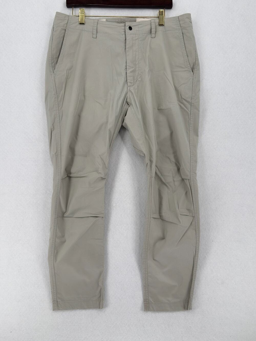 Relwen Flyweight Flex Chino Mens Beige Cotton Straight Leg Pants